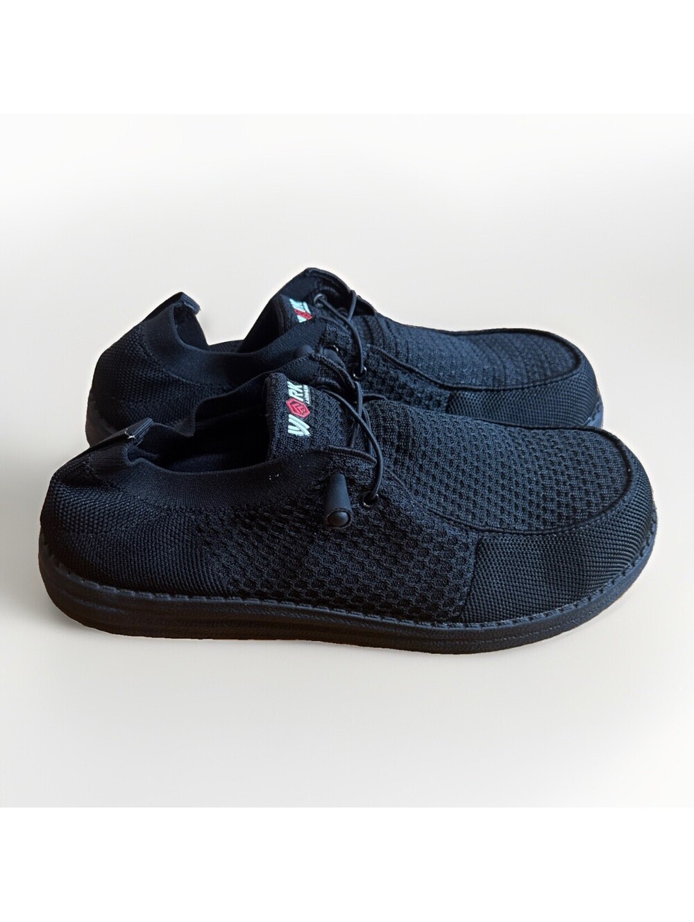 EUC Larnmern WORK Steel Toe Shoes Black Safety Slip-On Men's 11.5 /Women's 13.5